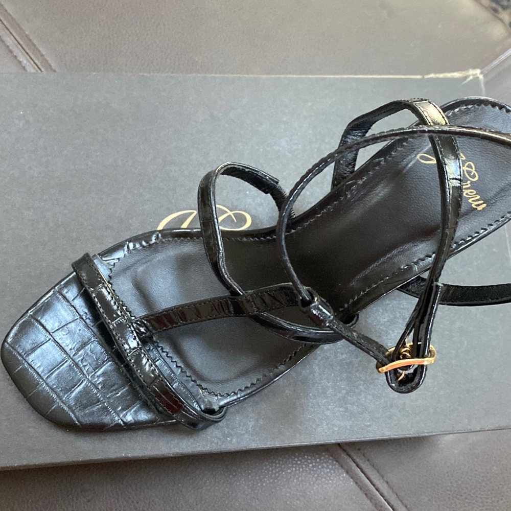 JCrew strappy wedges